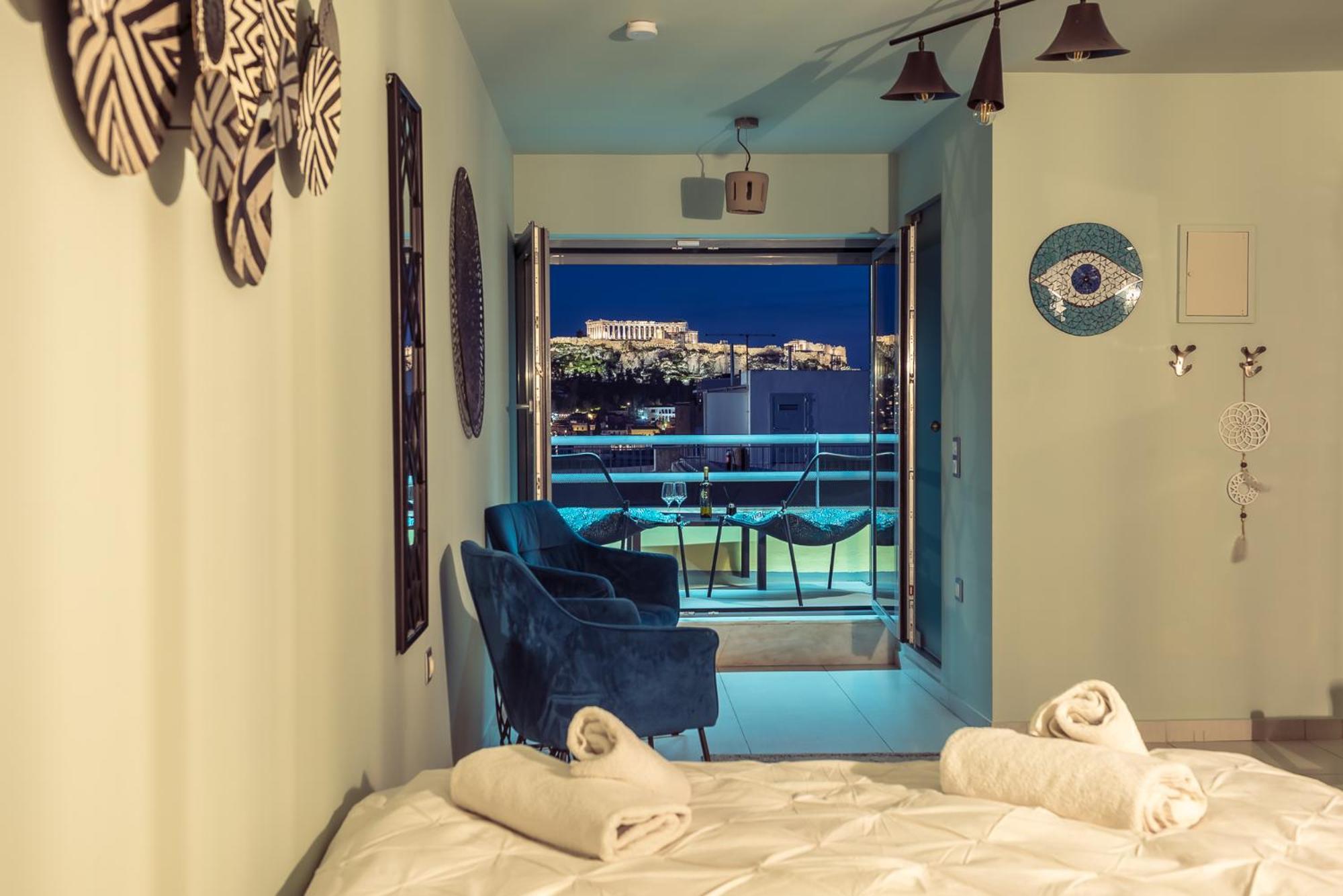 Acropolis View Mini Sky Suite & Hot Tub Афины Экстерьер фото