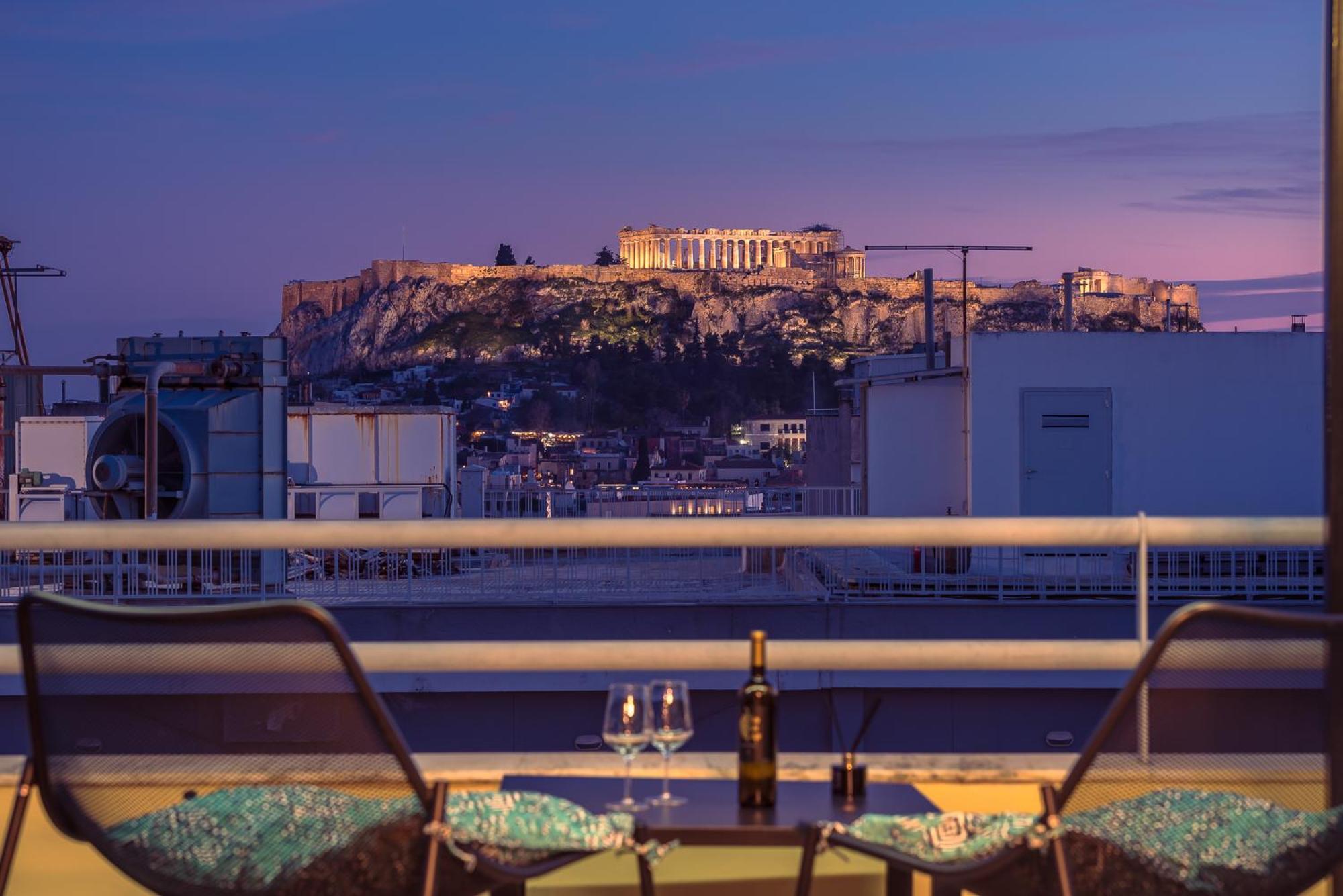 Acropolis View Mini Sky Suite & Hot Tub Афины Экстерьер фото
