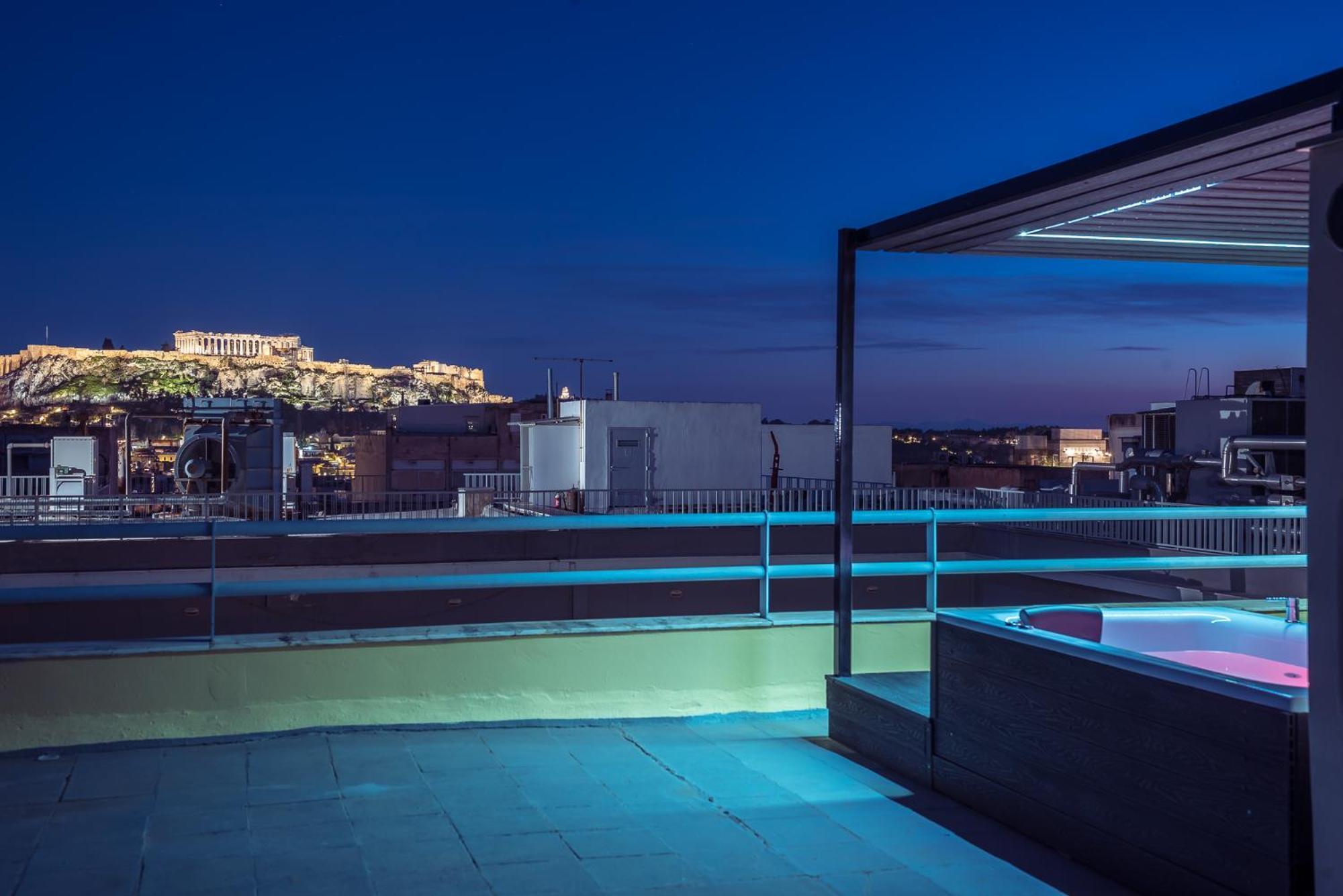 Acropolis View Mini Sky Suite & Hot Tub Афины Экстерьер фото