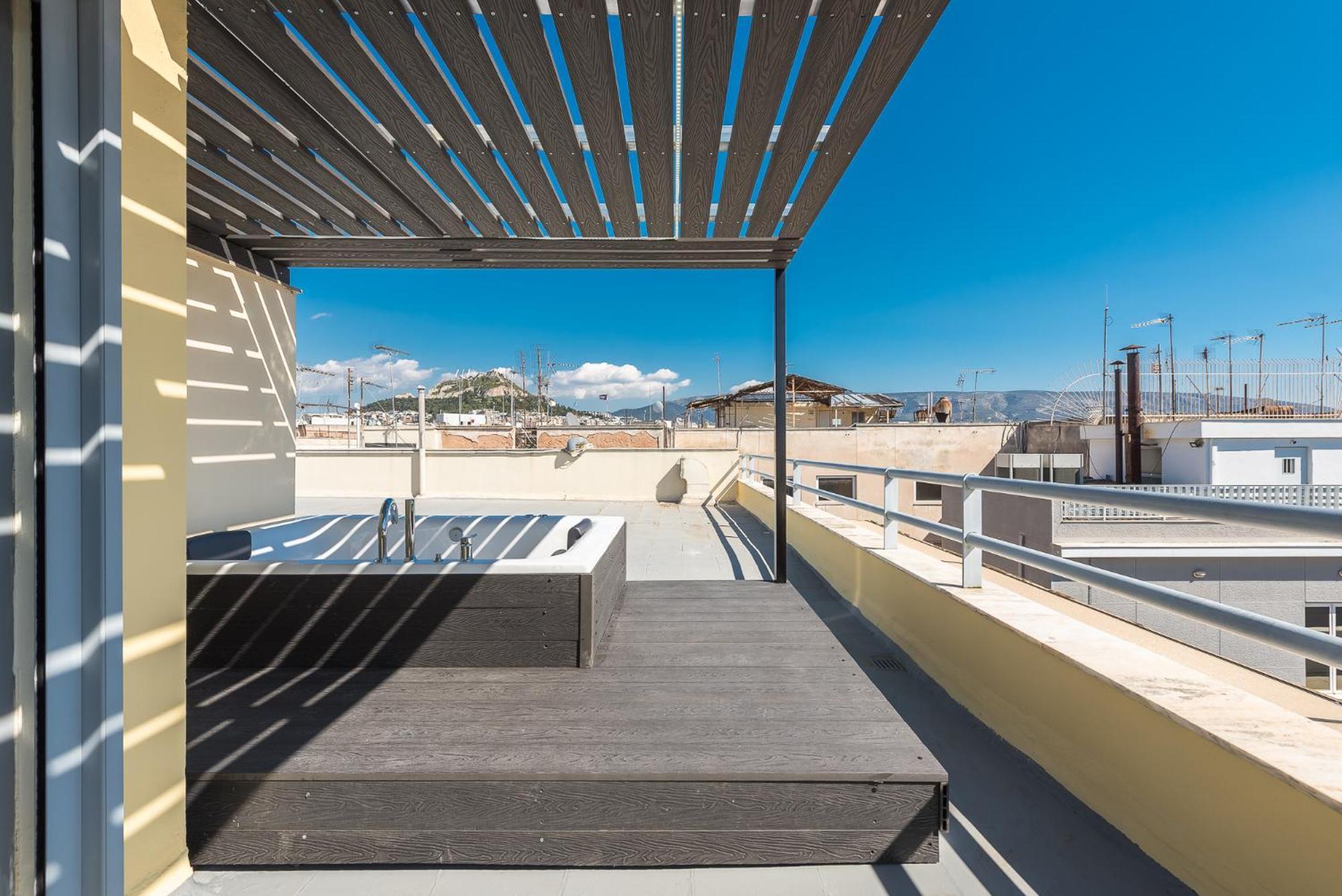 Acropolis View Mini Sky Suite & Hot Tub Афины Экстерьер фото