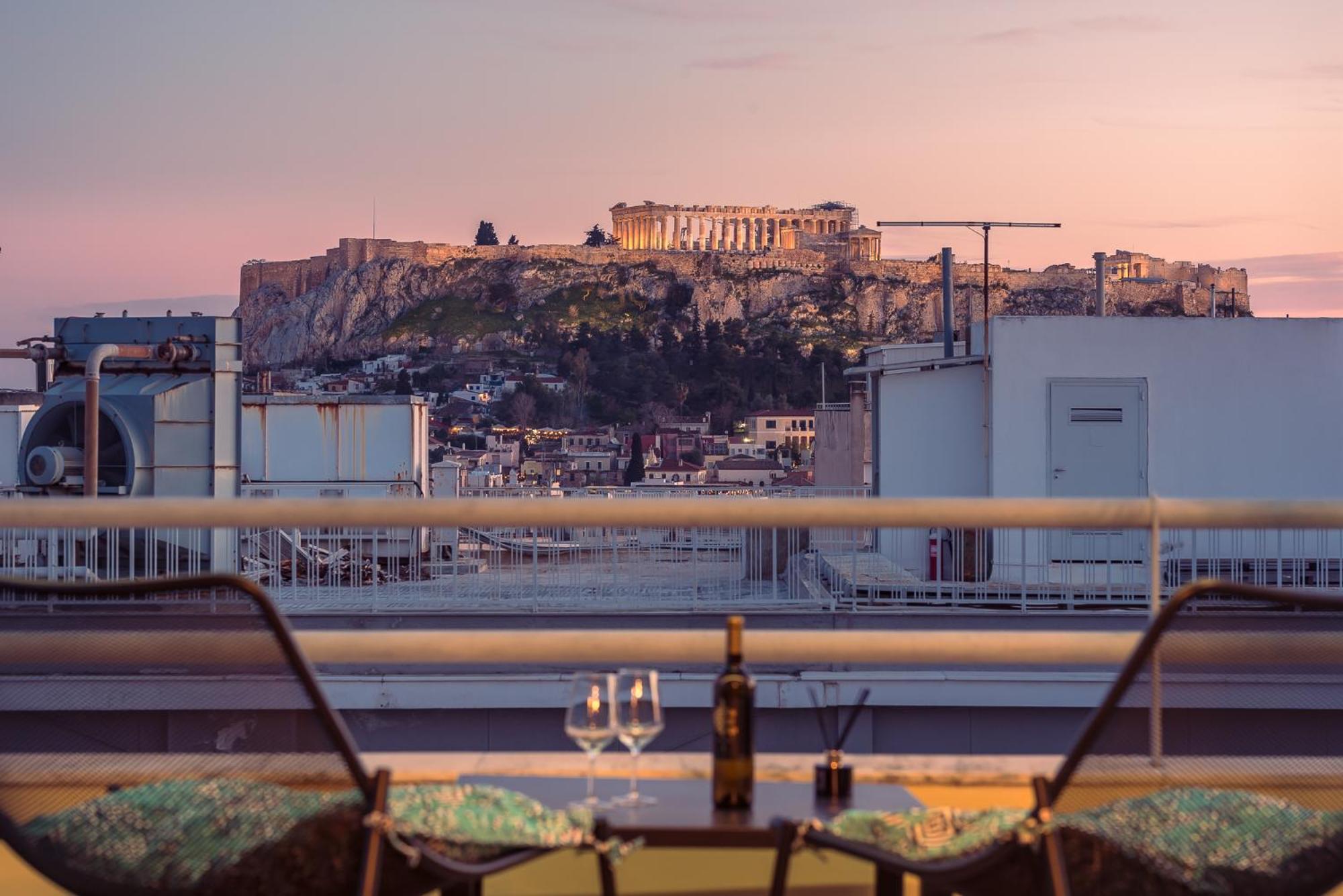 Acropolis View Mini Sky Suite & Hot Tub Афины Экстерьер фото
