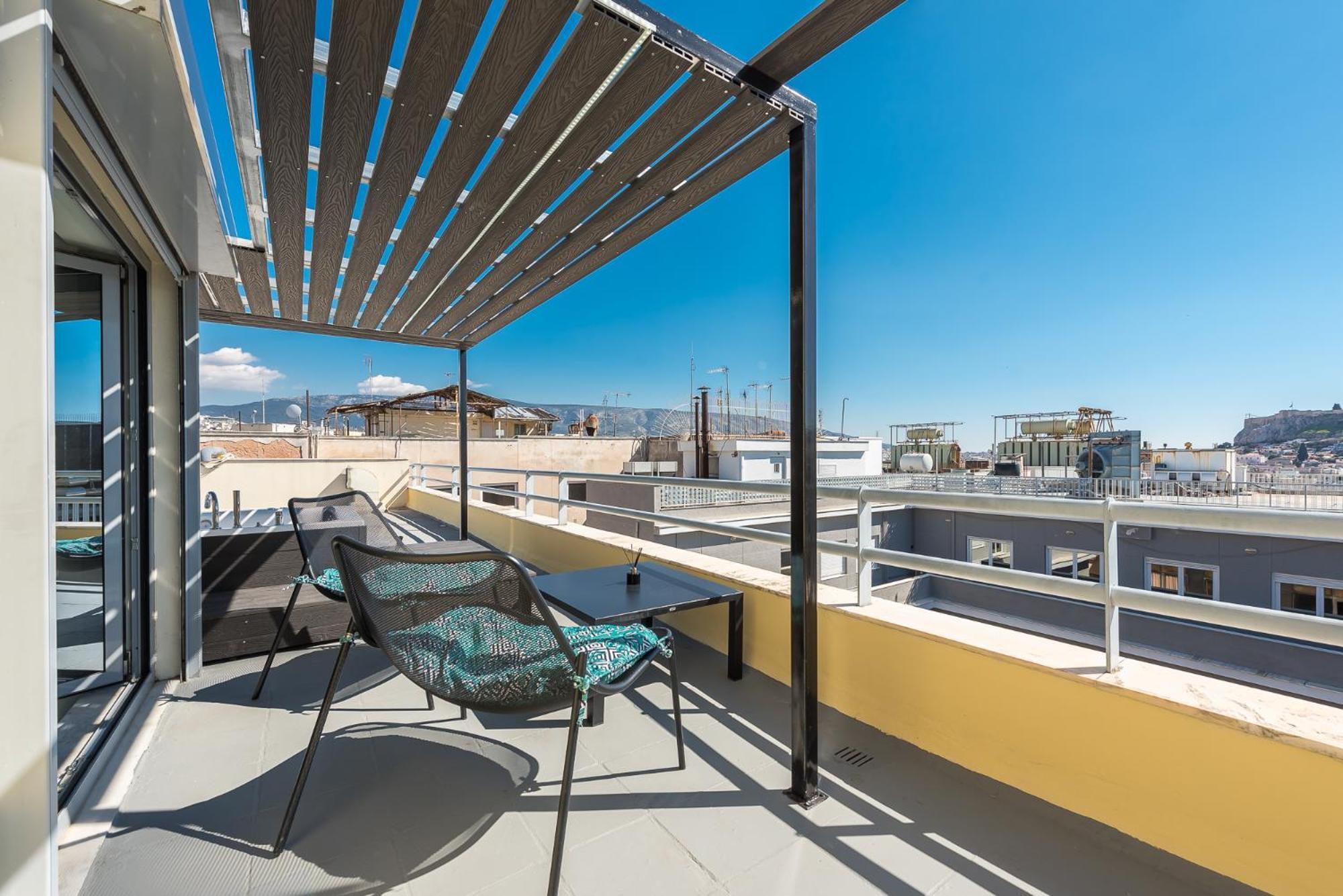 Acropolis View Mini Sky Suite & Hot Tub Афины Экстерьер фото
