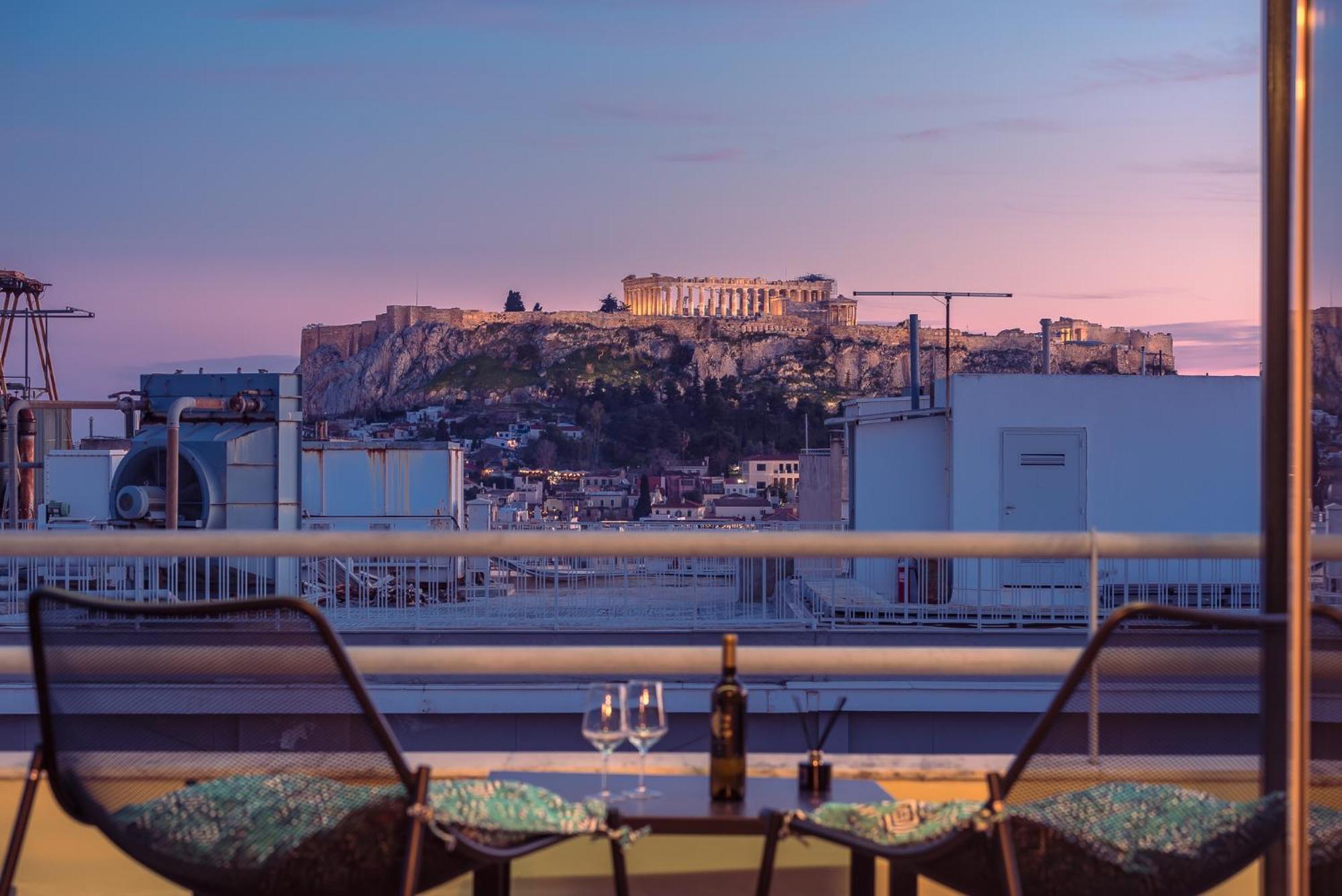 Acropolis View Mini Sky Suite & Hot Tub Афины Экстерьер фото