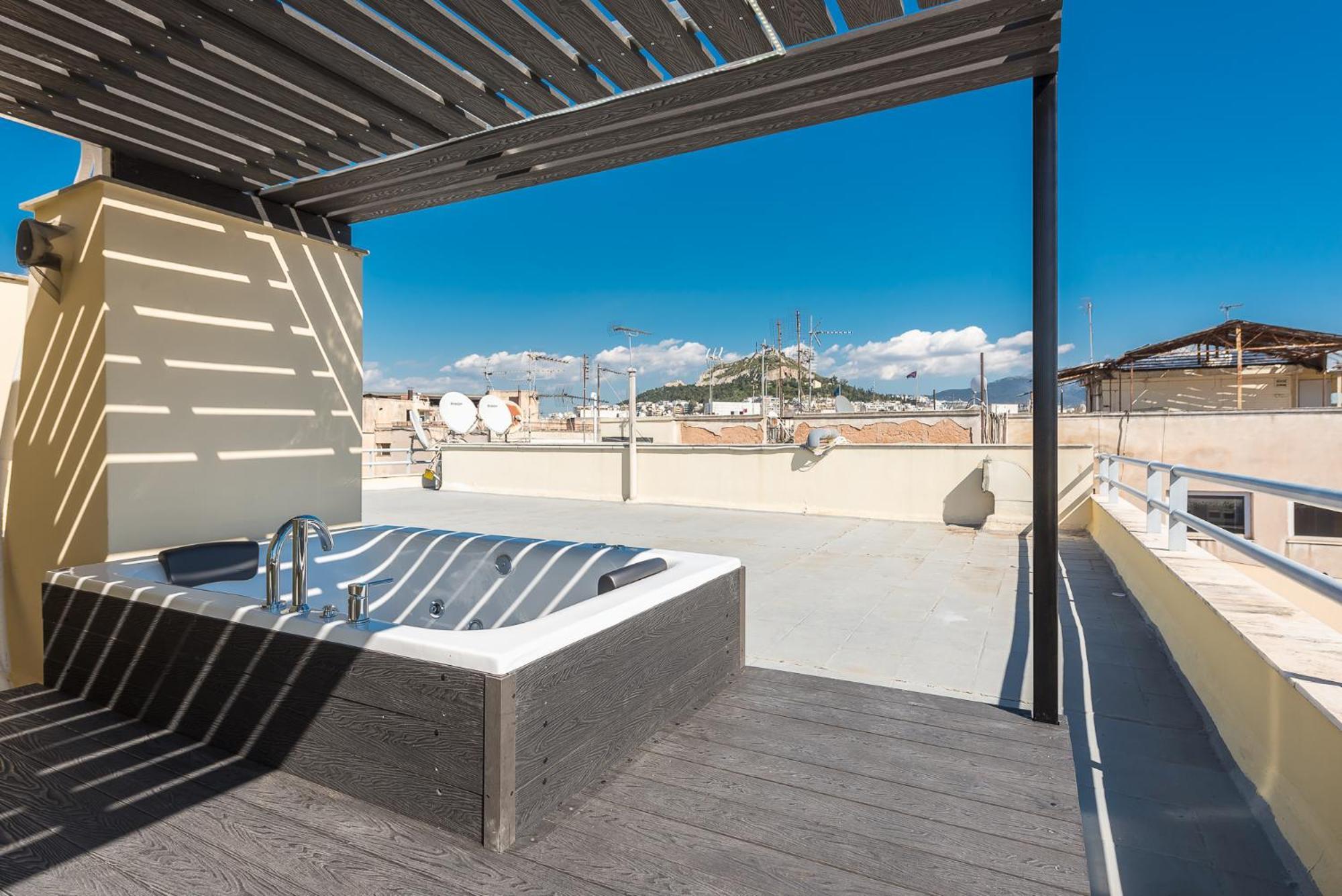 Acropolis View Mini Sky Suite & Hot Tub Афины Экстерьер фото