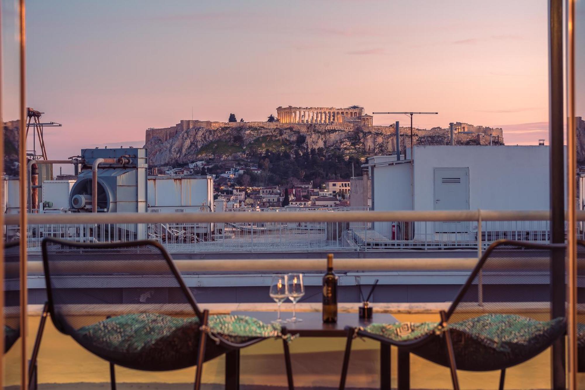 Acropolis View Mini Sky Suite & Hot Tub Афины Экстерьер фото