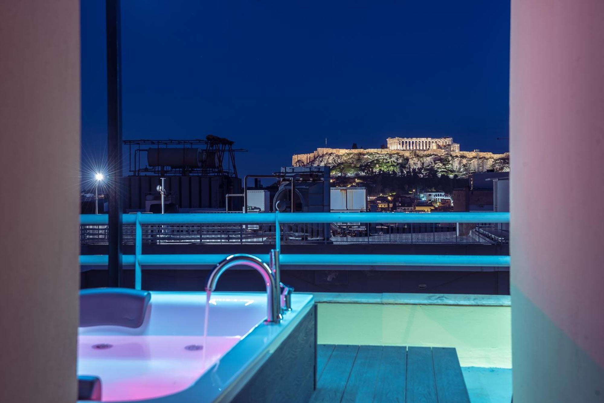 Acropolis View Mini Sky Suite & Hot Tub Афины Экстерьер фото