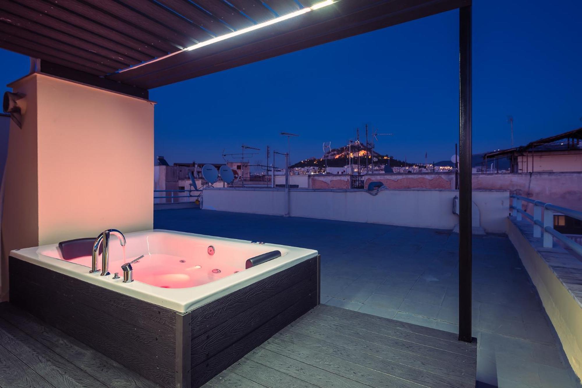 Acropolis View Mini Sky Suite & Hot Tub Афины Экстерьер фото